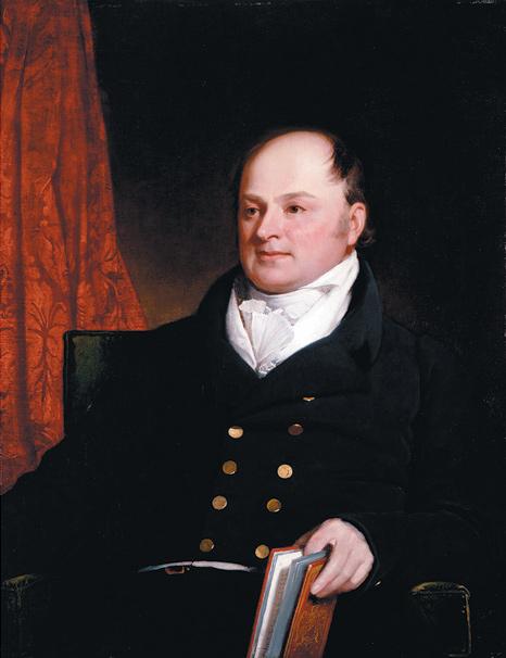Secretary of State John Quincy Adams, one of the authors of the Monroe Doctrine, 1816, by Charles Robert Leslie. (Public Domain)
