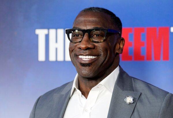 Former NFL football player and current sports analyst Shannon Sharpe poses at a special screening of the Netflix documentary film "The Redeem Team," at Netflix Tudum Theater in Los Angeles on Sept. 22, 2022. (Chris Pizzello/AP Photo)