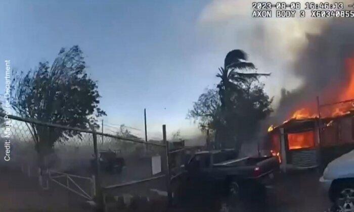 Maui Police Release 16 Minutes of Body Camera Footage From Day of Lahaina Wildfire
