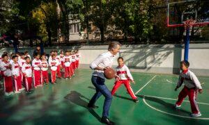 California's Newsom Plays Hardball in China, Bowls Over Student During Schoolyard Basketball Game
