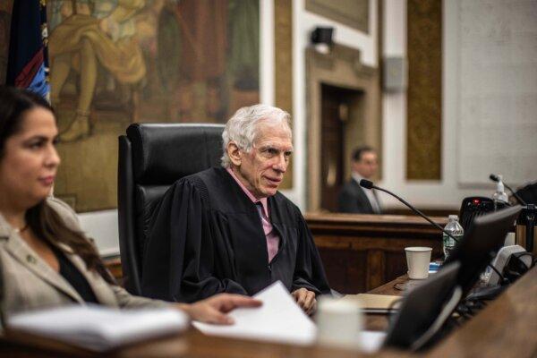 Judge Arthur Engoron presides over former President Donald Trump's fraud trial in New York Supreme Court, on Oct. 3, 2023. (Dave Sanders/Pool Photo via AP)