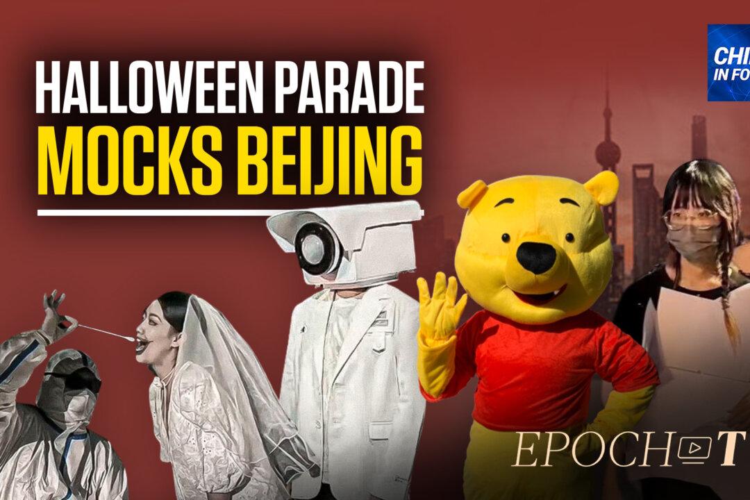Halloween Parade in Shanghai Mocks Authorities