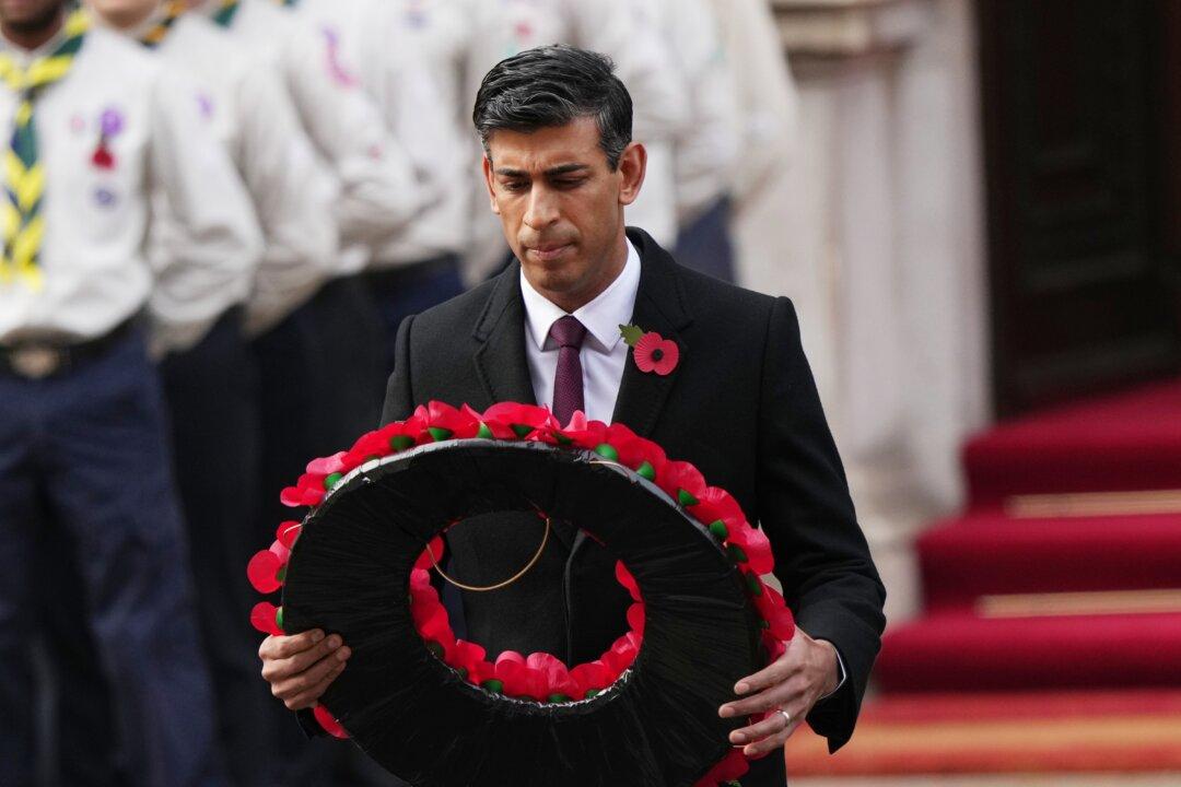 Sunak Says Planning Protests on Armistice Day Is ‘Provocative and Disrespectful’