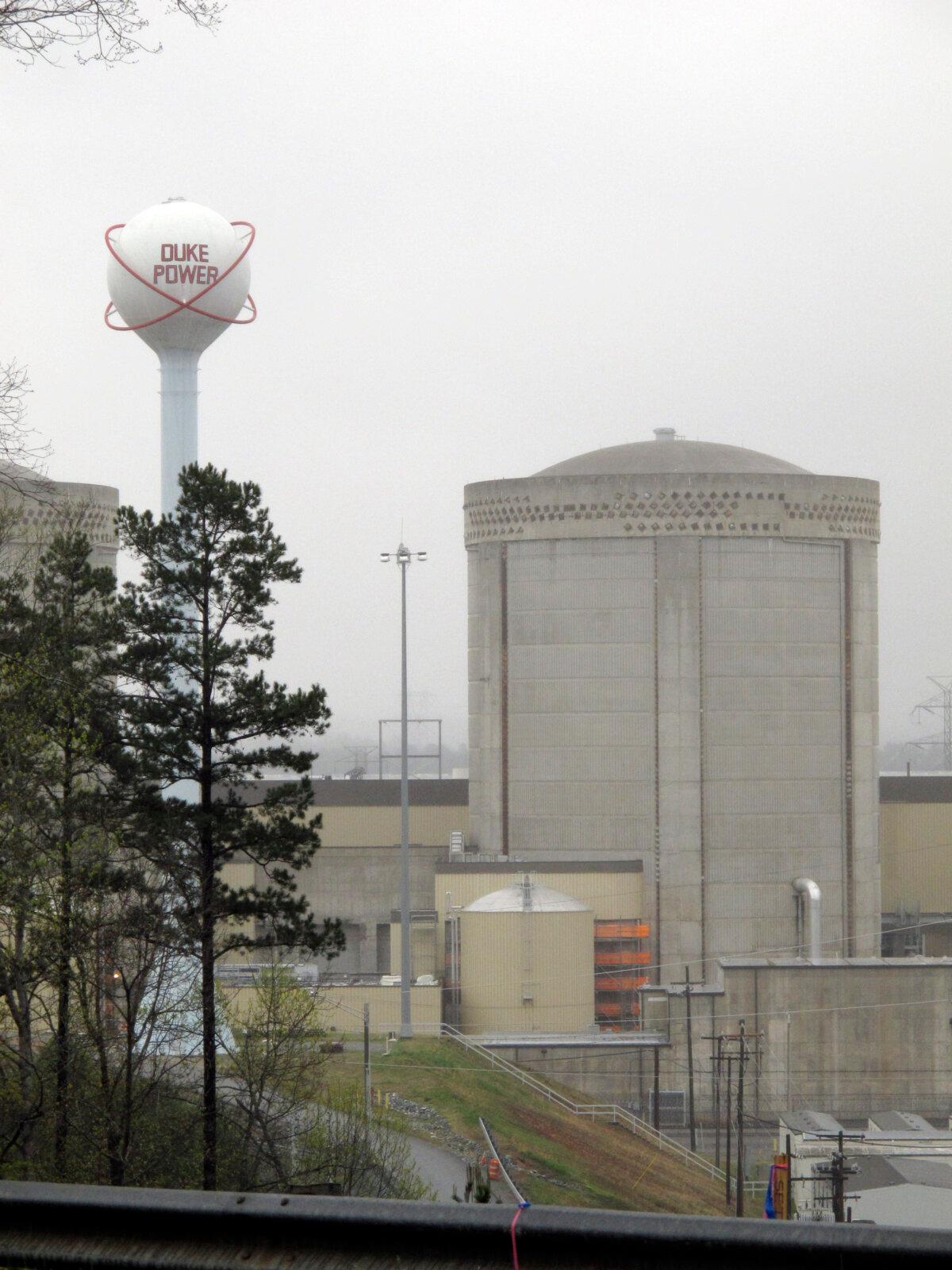 One of Duke Energy's reactors can be seen outside the Oconee Nuclear Station in Seneca, S.C., on March 30, 2011. (Jeffrey Collins/AP Photo)