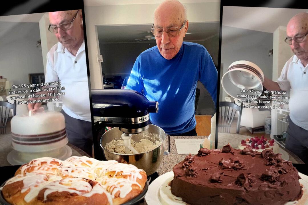 Engineer Grandpa Masters Cake Baking at Age 94, Surprises Grandkids on Every Visit, Goes Viral