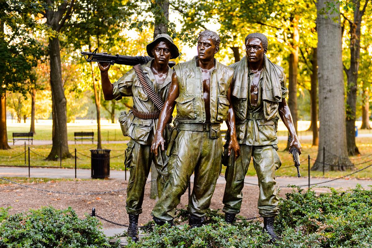 “Three Soldiers” by Frederick Hart, at the Vietnam Veterans Memorial in Washington. (Anton_Ivanov/Shutterstock)