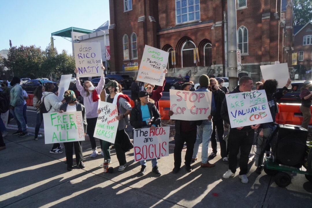 Demonstrators Taking to Streets Outside Atlanta 'Cop City' Trial