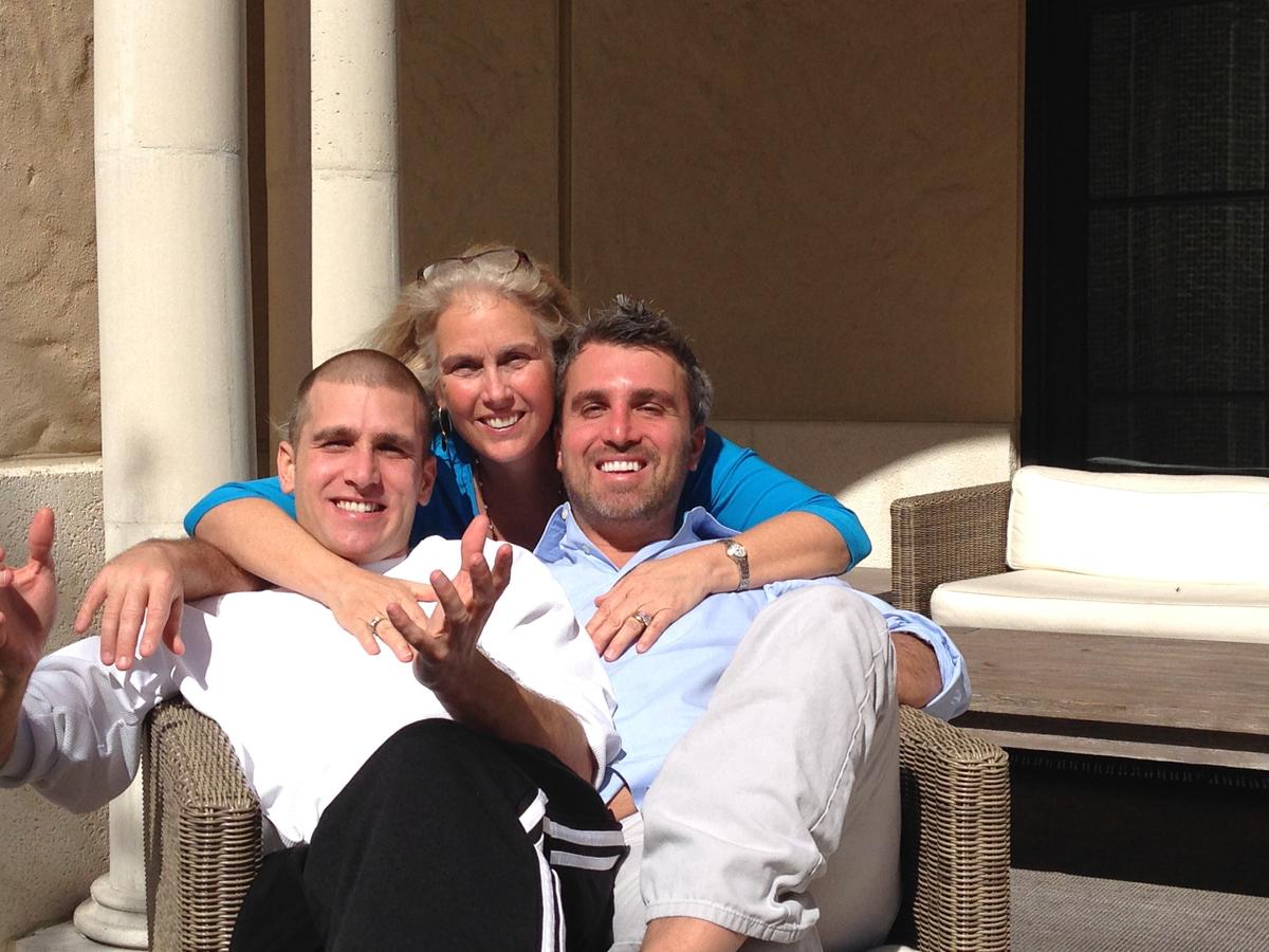 A happy mother, Ansley Smithwick, with her two sons Andrew (L) and Paddy (R). (Courtesy of Patrick Smithwick)