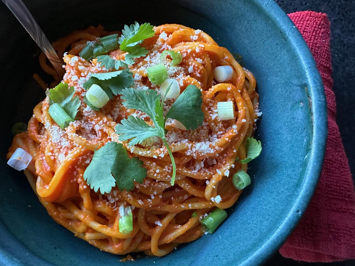 Magma makes a delightful pasta sauce, like creamy marinara. (Ari LeVaux)