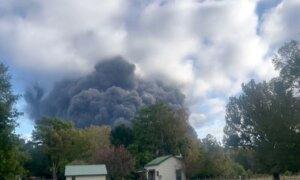 Captured From Backyard: Huge Clouds of Smoke Billowing From Chemical Plant Fire in Texas