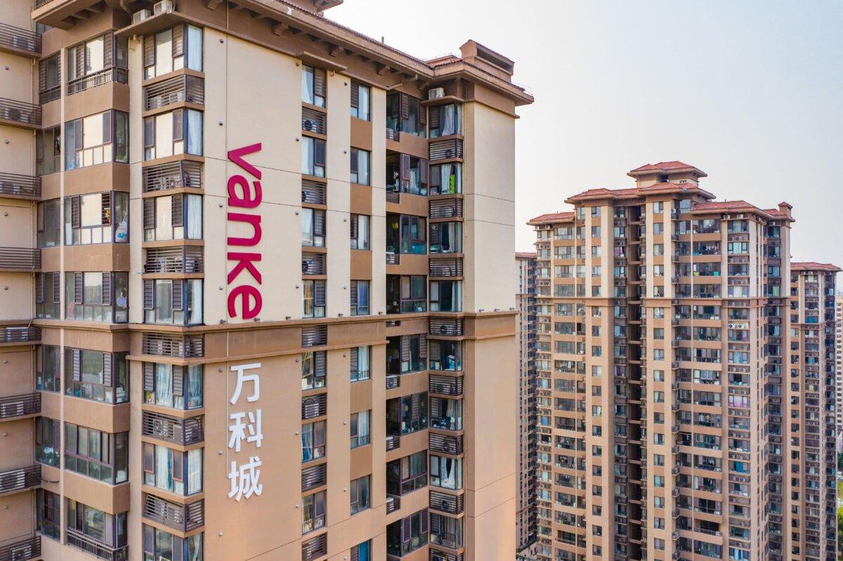 A residential complex built by Chinese real estate developer Vanke in Zhengzhou, Henan Province, China, on Aug. 30, 2023. (AFP via Getty Images)