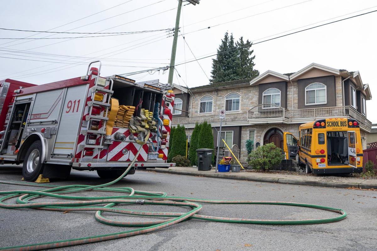 11 People Sent to Hospital After School Bus Crashes Into Burnaby, BC, Home