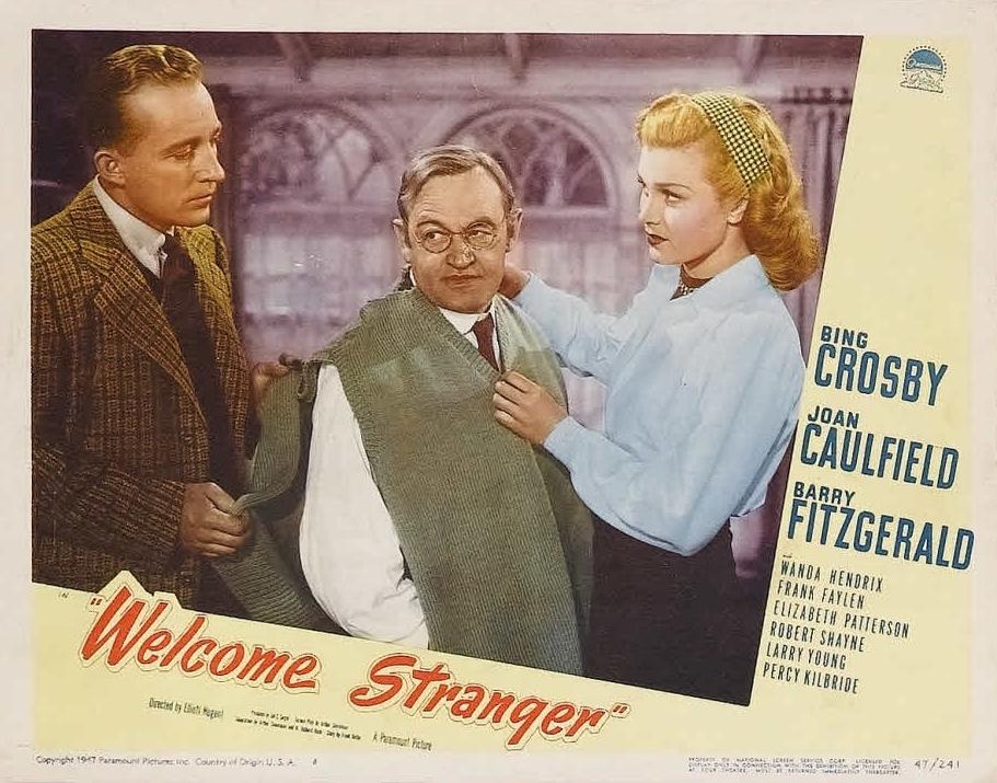 Lobby card for the 1947 film “Welcome Stranger.” (MovieStillsDB)
