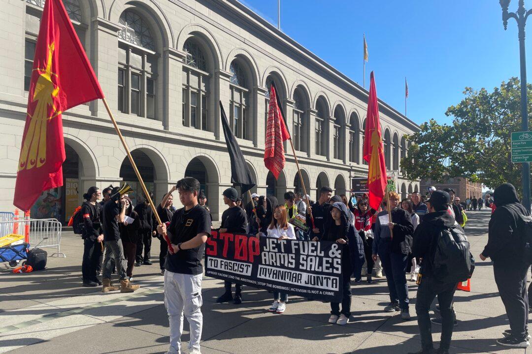 Protesters Say Chinese Regime Is Behind Mass Killings in Burma