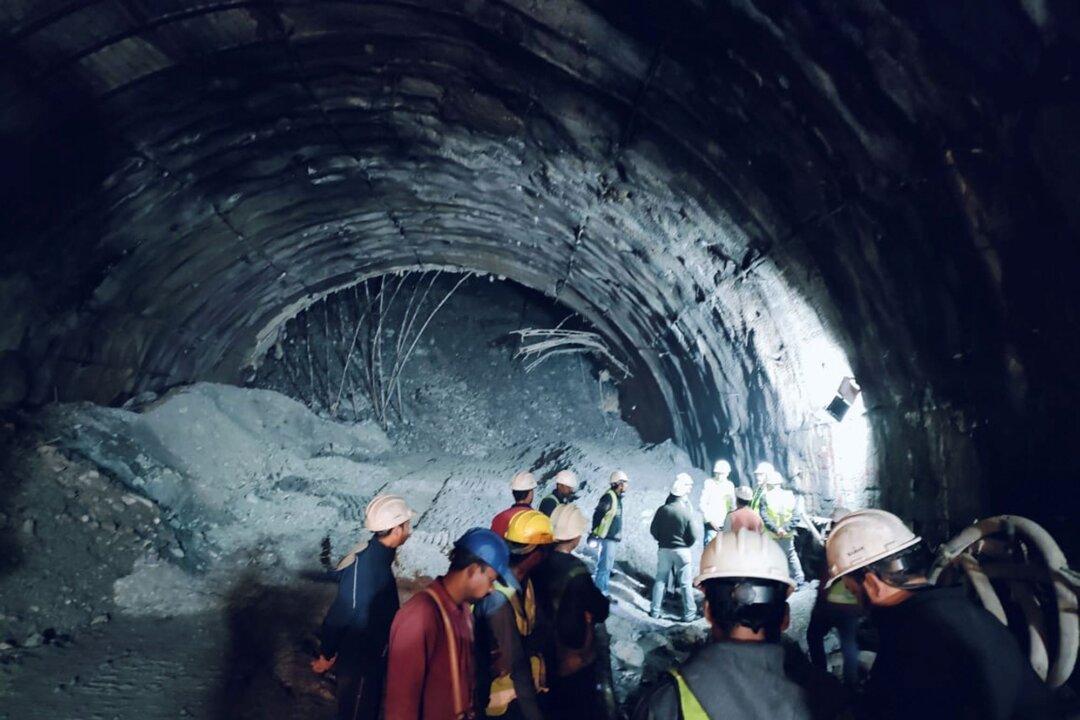 Rescuers Dig to Reach 40 Workers Trapped in Collapsed Road Tunnel in North India