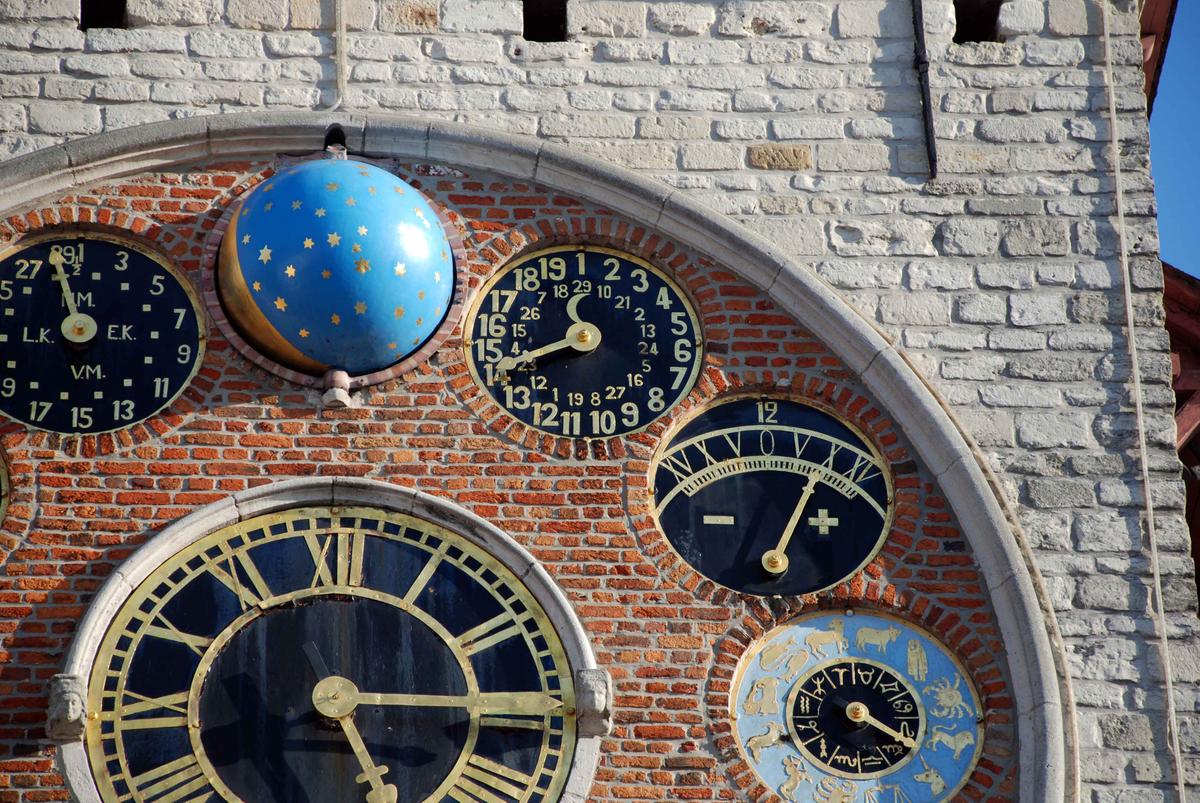 Zimmer tower features time-telling as well as astronomical faces. (Daniel Leppens/Shutterstock)