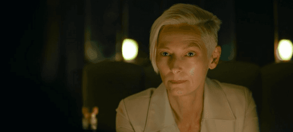 The Expert (Tilda Swinton) is a cornered assassin, in "The Killer." (Netflix)