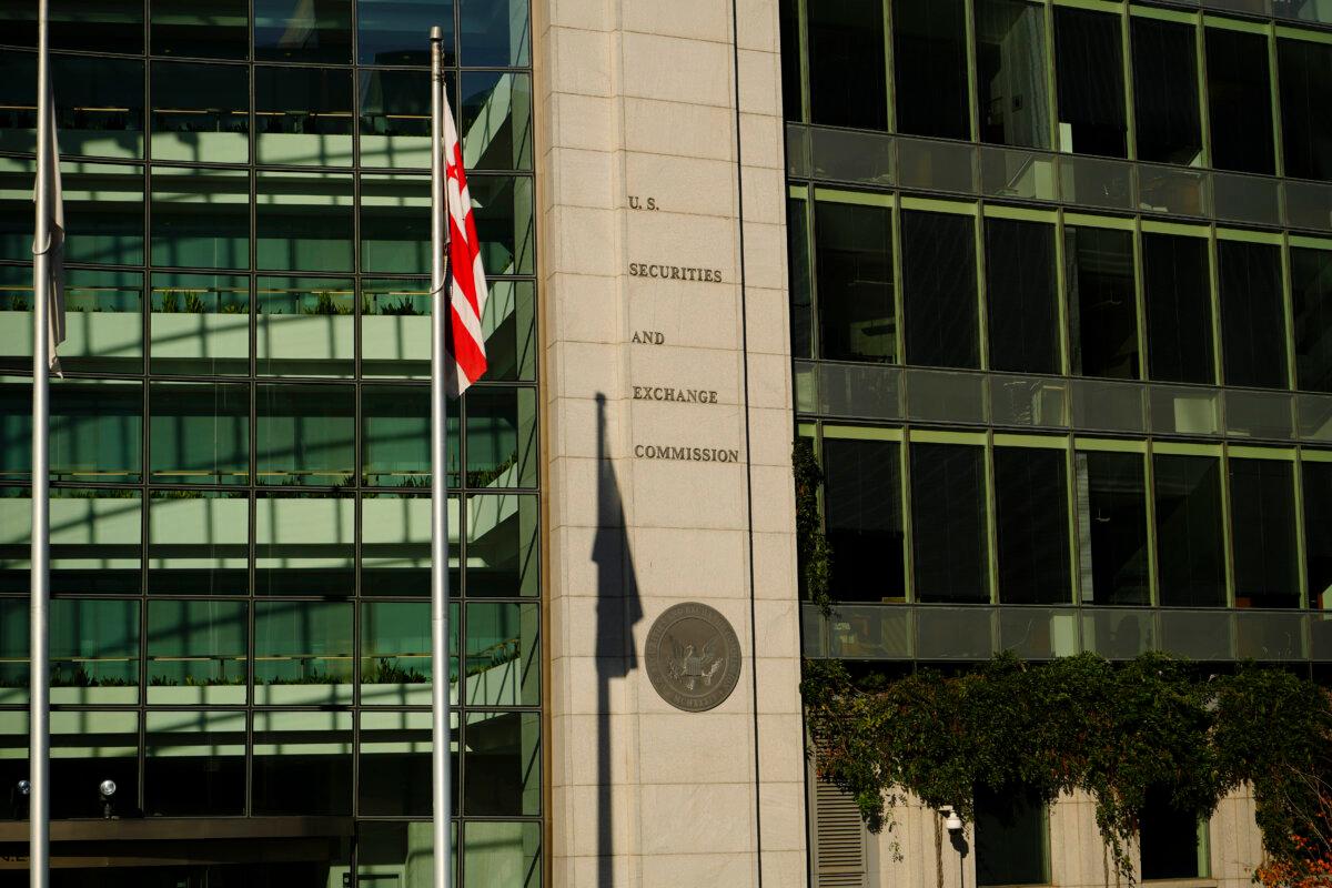U.S. Securities and Exchange Commission building in Washington on Nov. 13, 2023. (Madalina Vasiliu/The Epoch Times)
