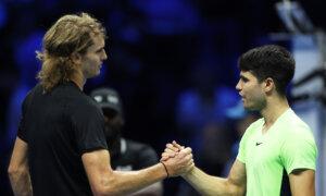 Alcaraz Loses to Zverev in His ATP Finals Debut; Medvedev Soundly Beats Good Friend Rublev