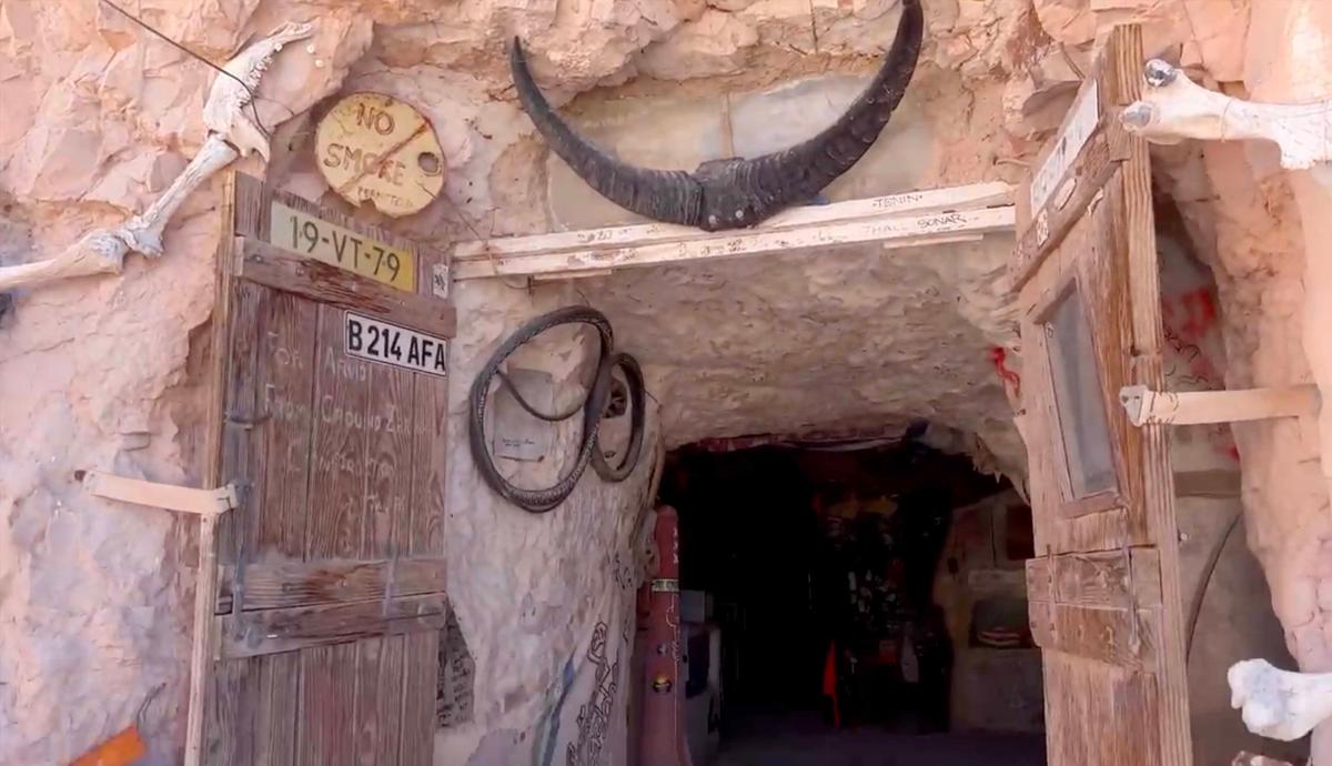 The entrance to Crocodile Harry's cave home. (Courtesy of Ben Morris YouTube Channel)