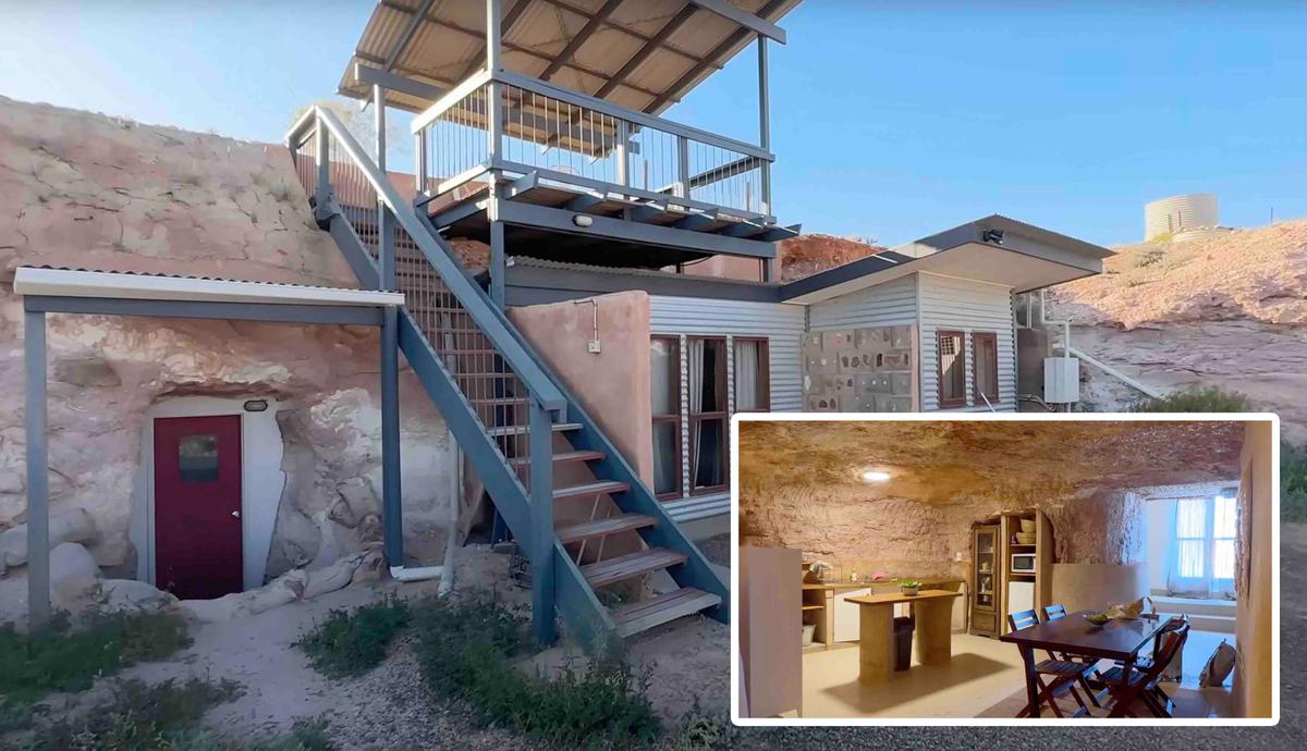 Mr. Morris's underground cave suite at the Comfort Inn at Coober Pedy. (Courtesy of Ben Morris YouTube Channel)
