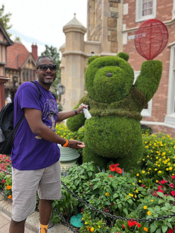Nick Williams at Epcot in June during the International Flower & Garden Festival. (Provided by Nick Williams/Minneapolis Star Tribune/TNS)