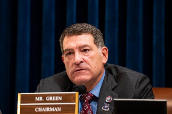 House Homeland Security Committee chairman Rep. Mark Green (R-Tenn.) speaks during a hearing in Washington, on Nov. 15, 2023. (Madalina Vasiliu/The Epoch Times)
