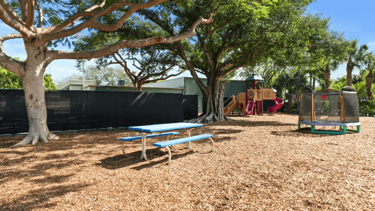 An outdoor play area at Mountaineer's School for Autism and Academy in West Palm Beach, Florida. (Courtesy of Mountaineer's Academy)