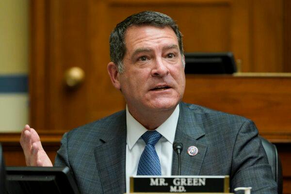  Rep. Mark Green (R-Tenn.) speaks during a House Select Subcommittee on the Coronavirus Crisis hearing in the Rayburn House Office Building on Capitol Hill in Washington on May 19, 2021. (Susan Walsh/Pool/Getty Images)
