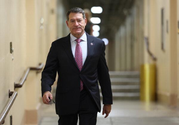 Rep. Mark Green (R-Tenn.) arrives for a House Republican caucus meeting at the U.S. Capitol in Washington on Sept. 14, 2023. (Kevin Dietsch/Getty Images)