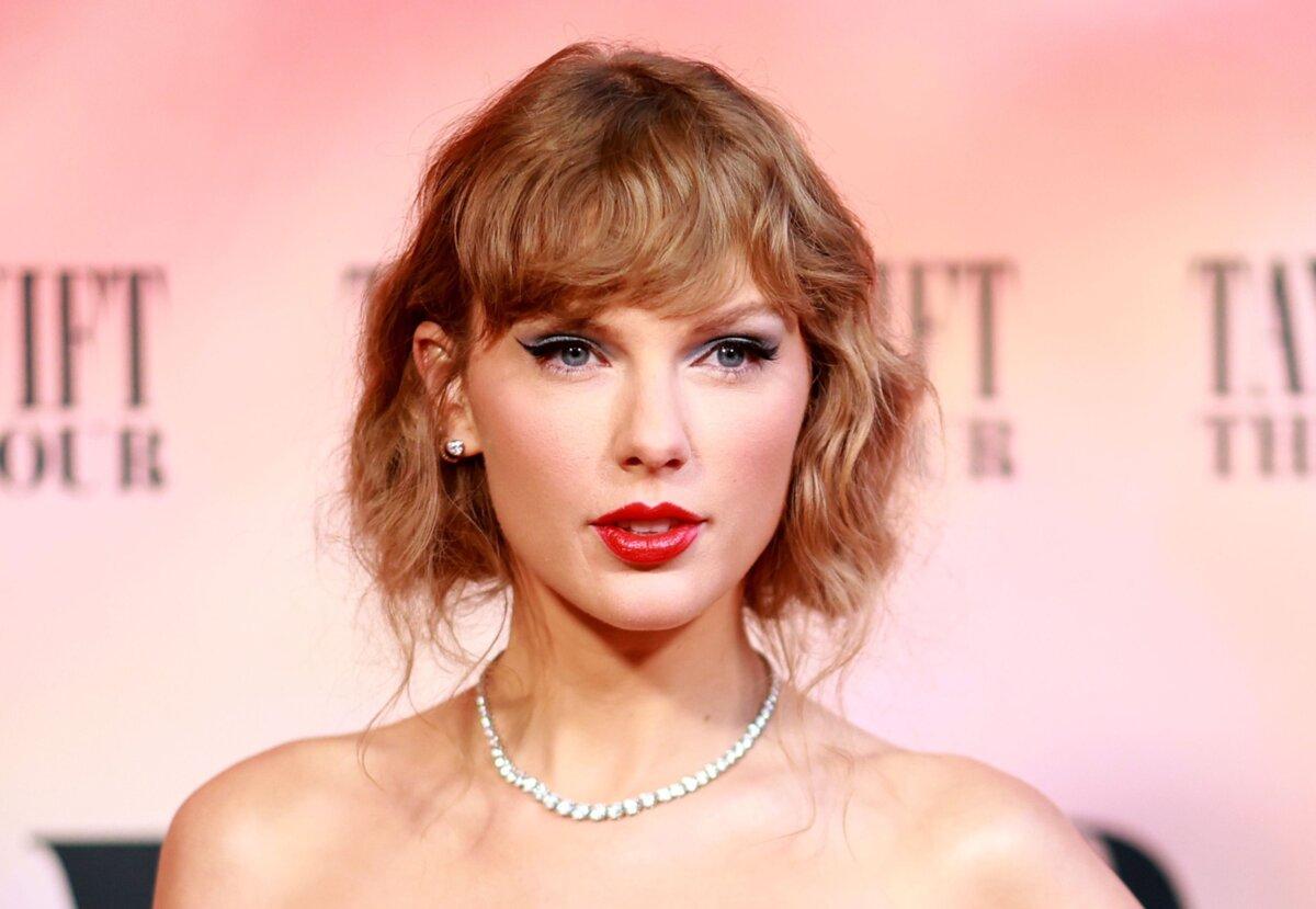 Taylor Swift attends "Taylor Swift: The Eras Tour" Concert Movie World Premiere at AMC The Grove 14 in Los Angeles on Oct. 11, 2023. (Matt Winkelmeyer/Getty Images)