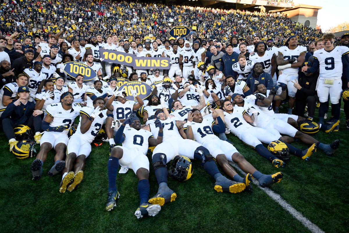 No. 2 Michigan Escapes With 31–24 Win Over Maryland for 1,000Th Victory in Program History