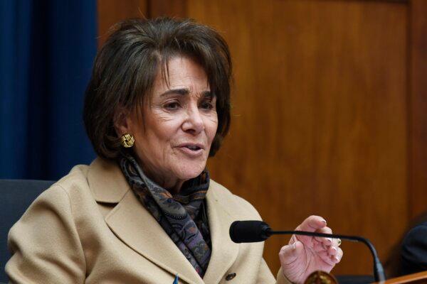 House Commerce subcommittee chair Rep. Anna Eshoo, D-Calif., speaks during a hearing on Capitol Hill in Washington on Feb. 26, 2020. (Susan Walsh/AP Photo)