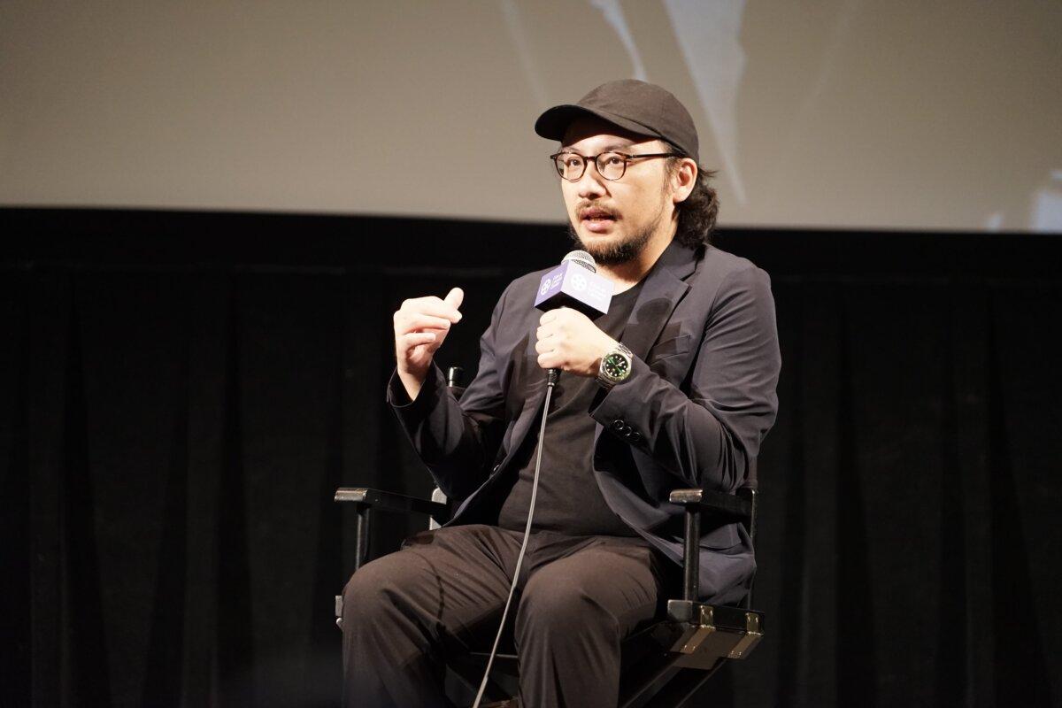 Kan Kwan-chun, director of "In Broad Daylight" attended the 22nd New York Asian Film Festival for a post-screening talk in July, 2023. (Jenny Zeng/The Epoch Times)
