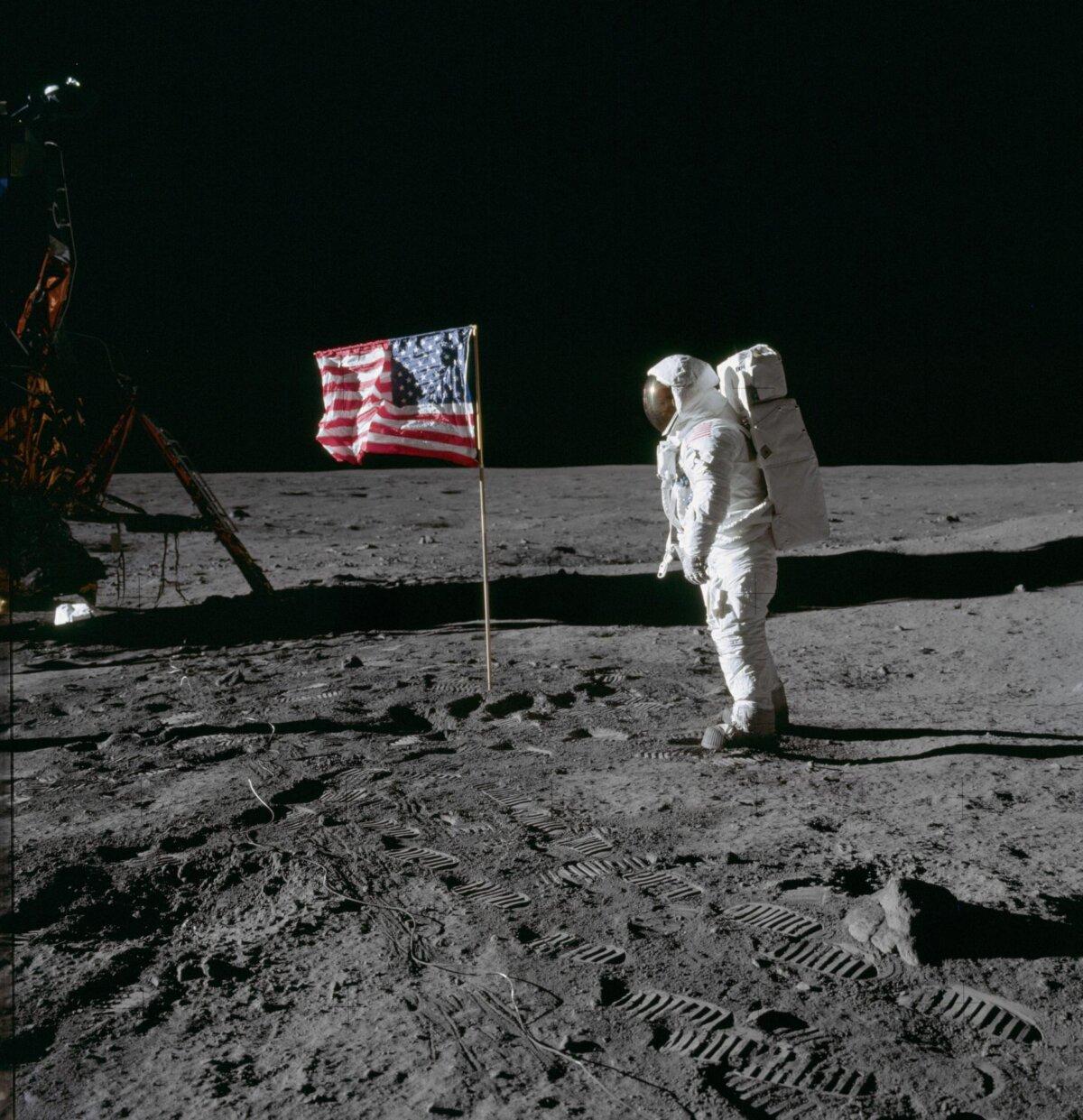 Buzz Aldrin landed on the moon during the Apollo 11 mission in 1969. (NASA)