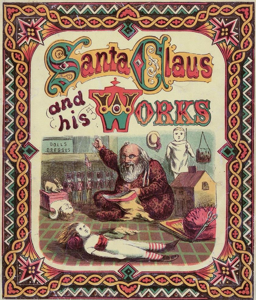 The poem “Santa Claus and his Works,” written by George P. Webster, circa 1869, was inspired by Nast’s 20-vignette centerfold in the Dec. 29, 1866, edition of Harper’s Weekly. Webster’s “Santa Claus and his Works” included a color collection of Nast’s drawings in a children’s book. (Public Domain)