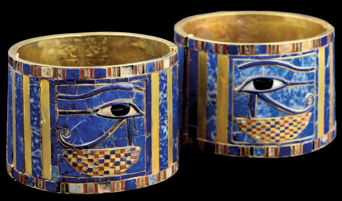 Gold Bracelet Of Sheshonq I With Wedjat Eye. (Courtesy of World Heritage Exhibitions)