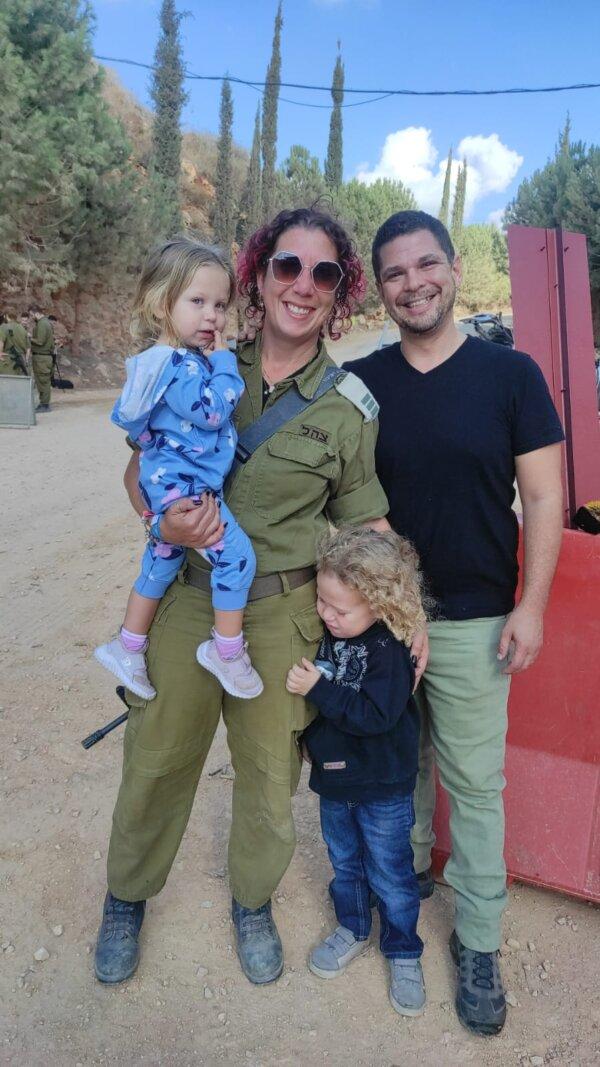 Danit (L) and Yishai Silber with their two children. (Courtesy of Danit Silber.)