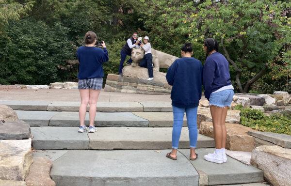 The Nittany Lion shrine is one of the most Instagrammable spots on campus. (Amy Bertrand/St. Louis Post-Dispatch/TNS)