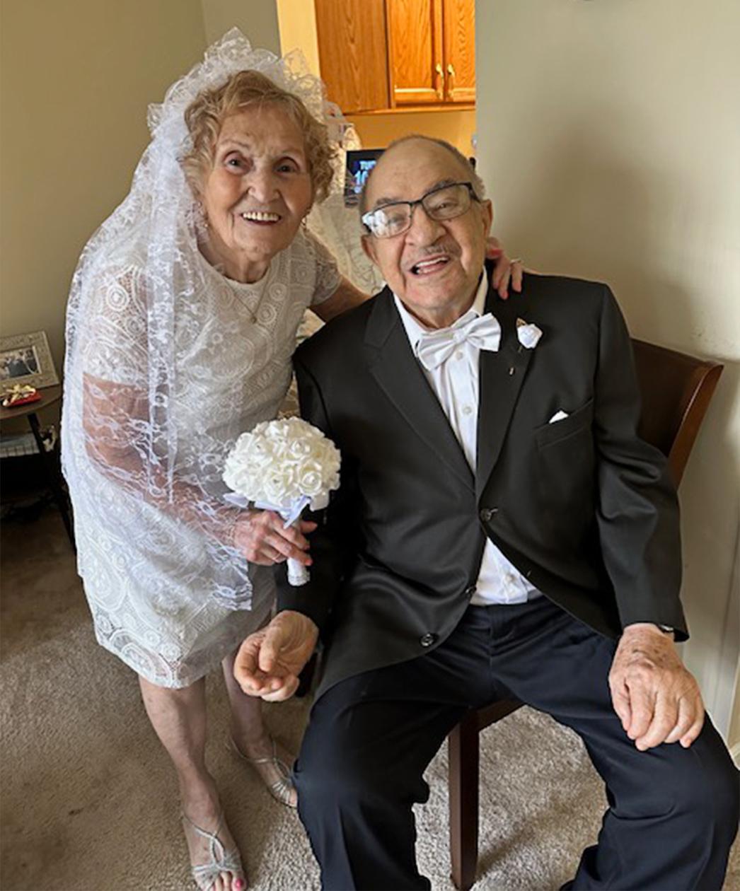 Maria and Norman Leo on their 64th wedding anniversary. (Courtesy of Rose Chodnicki)