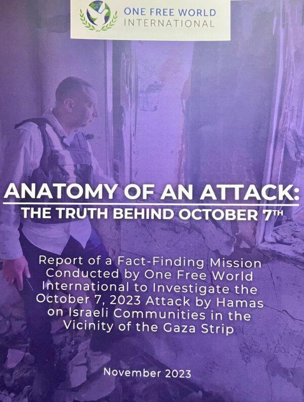 The report "Anatomy of an Attack," was released by the human rights group One Free World International on Nov. 28, 2023. (Arek Rusek/NTD)