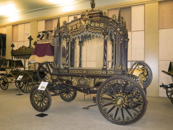 A funeral hearse in Barcelona's Museum of Funeral Carriages‚ at the Museu de Carrosses Funebres. (Dreamstime/TNS)
