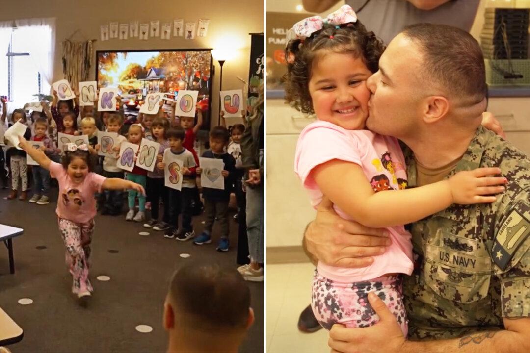 'I Couldn’t Hold Myself Back': Military Dad Surprises Daughter at Pre-K in a Joyful Reunion