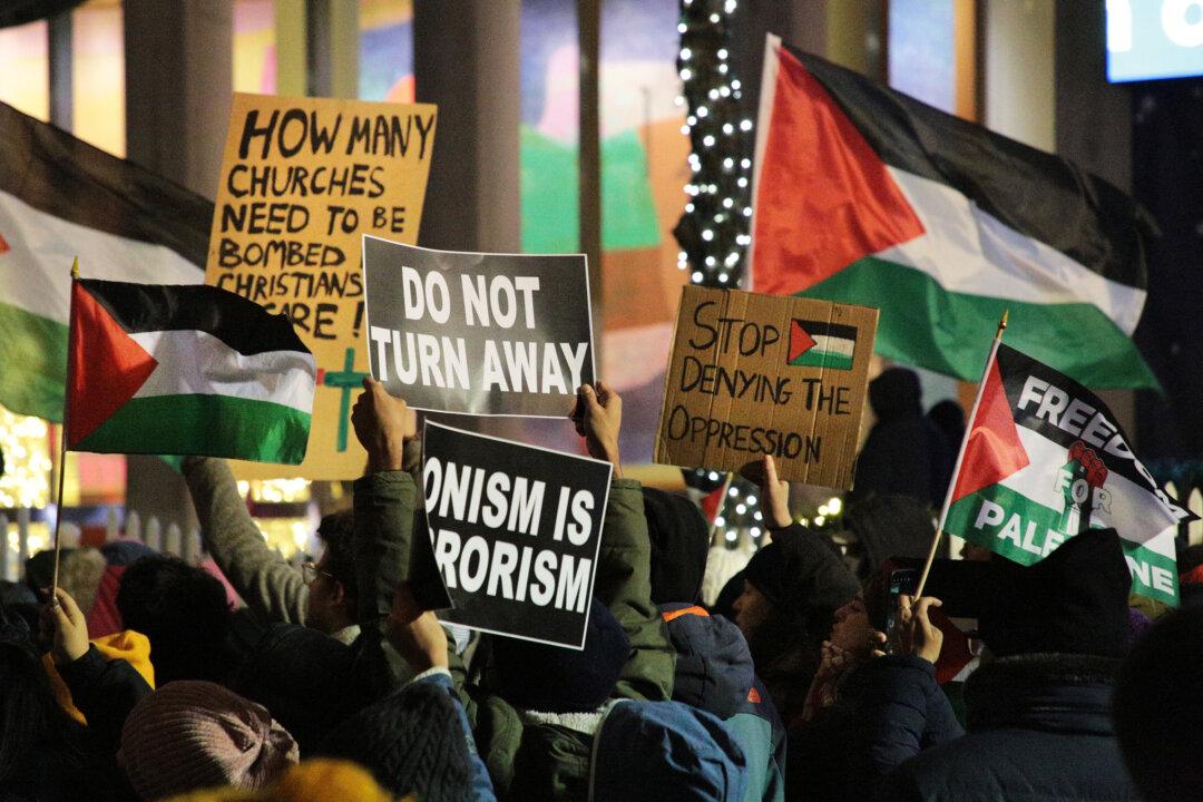 Police Prevent Huge Pro-Palestinian Crowd From Disrupting NYC's Christmas Tree Illumination