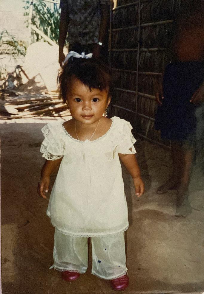 Mrs. Shanley as a baby at a refugee camp in Thailand, where she was born. (Courtesy of Debora Shanley)