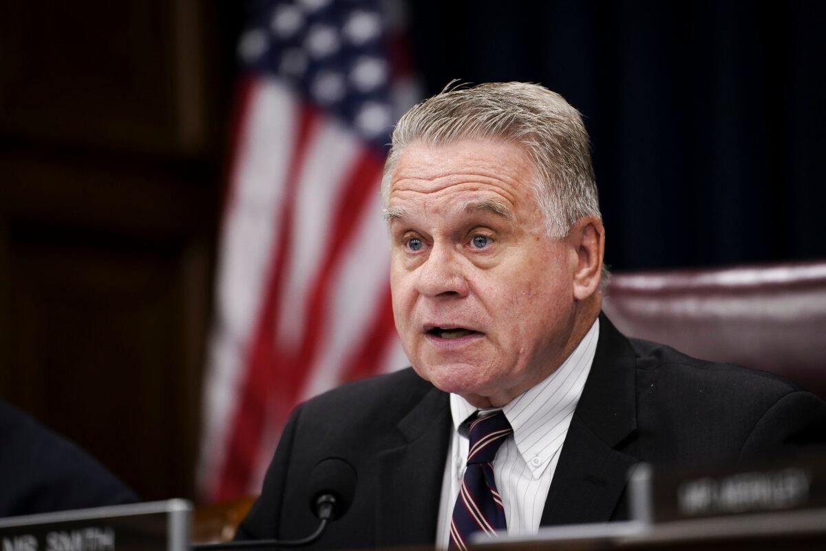 Rep. Chris Smith (R-N.J.) speaks during a hearing about “Corporate Complicity: Subsidizing the PRC’s Human Rights Violations” in Washington on July 11, 2023. (Madalina Vasiliu/The Epoch Times)