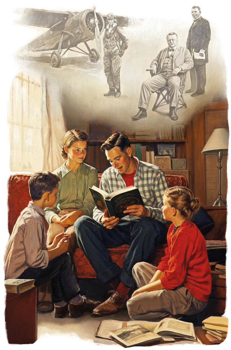 Parents who tell their children stories of men and women who prevailed against great odds help to foster courage, grit, and virtue. (Biba Kayewich)