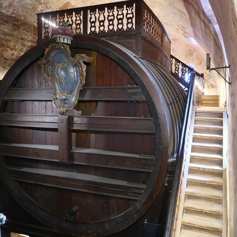 The Heidelberg Tun, constructed in 1751, is a huge wine vat in the cellars of the castle. (Nixy Jungle/Shutterstock)
