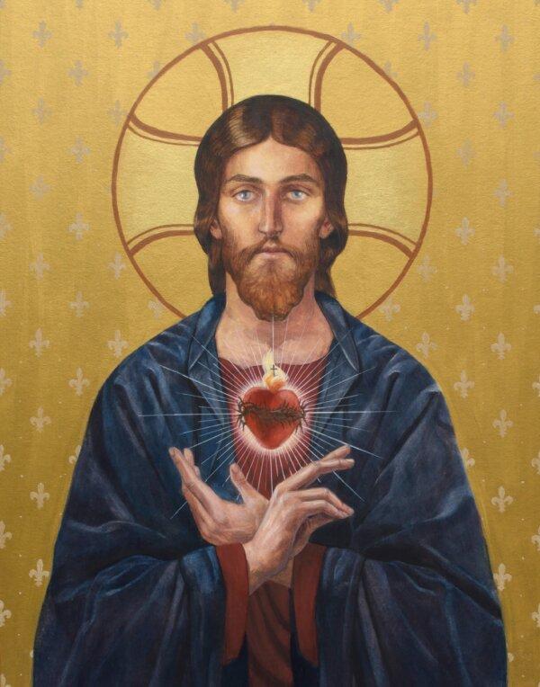"Sacred Heart," 2014, by Bernadette Carstensen. Watercolor and acrylic on illustration board; 18 inches by 24 inches. (Bernadette Carstensen)