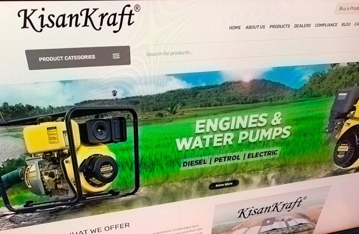 KisanKraft supplies power tools to small-scale, individual Indian farmers with the aim of helping to make their operations more productive. The Moores had owned KisanKraft shares for more than a decade but never received any income from the shares because the company plowed all its profits back into the business. (Screenshot via The Epoch Times)